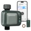 WiFi Sprinkler Timer, Single Outlet, Smart Hose Faucet Water Timer with Brass Inlet, APP Control via 2.4Ghz WiFi or Bluetooth