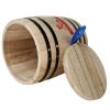 Yakimoto 1 Piece Mini Wood Canister | Small Airtight Kitchen Storage | Countertop Spice, Sugar