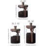1 Pcs 15 OZ Glass Coffee Jars with Spoons, Candy Jars, Biscuit Jars, Storage Jars, Tea Jars, Snack Jars, Seasoning Jars, Salt Jars, Pepper Jars