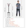 Garden Fork, 5-Tine Gardening Pitchfork with Metal Handle, 41 in Heavy Duty Digging Fork with Y Grip
