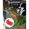 Manure Fork, 18 Angled Tines, Horse Manure Rake with Long Fiberglass Handle