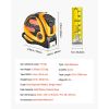 2 Packs Tape Measure 25 ft Length, Measuring Tape with Retractable, Imperial and Metric ft/m Dual-Scale & ABS Case & Easy Read Steel Measurement Tool