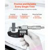 Micrometer Set, Digital Outside Micrometer 0-1 inch Measuring Range, 0.00005" Resolution, Ultra-Precision 0.0001 Accuracy, LCD Screen, in/mm Switch