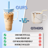 40oz Tritan BPA-Free Large Tumbler with Straw & Handle Reusable Water Cup