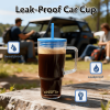 40oz Tritan BPA-Free Large Tumbler with Straw & Handle Reusable Water Cup
