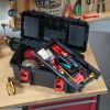 16-inch Toolbox, Plastic Tool and Hardware Storage, Black